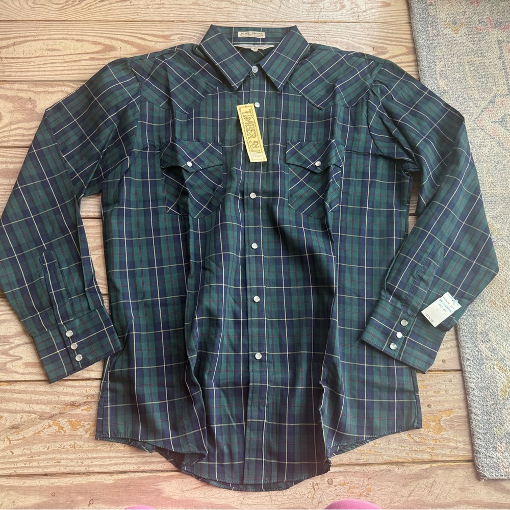 Vintage timber run western shirt size L NWT